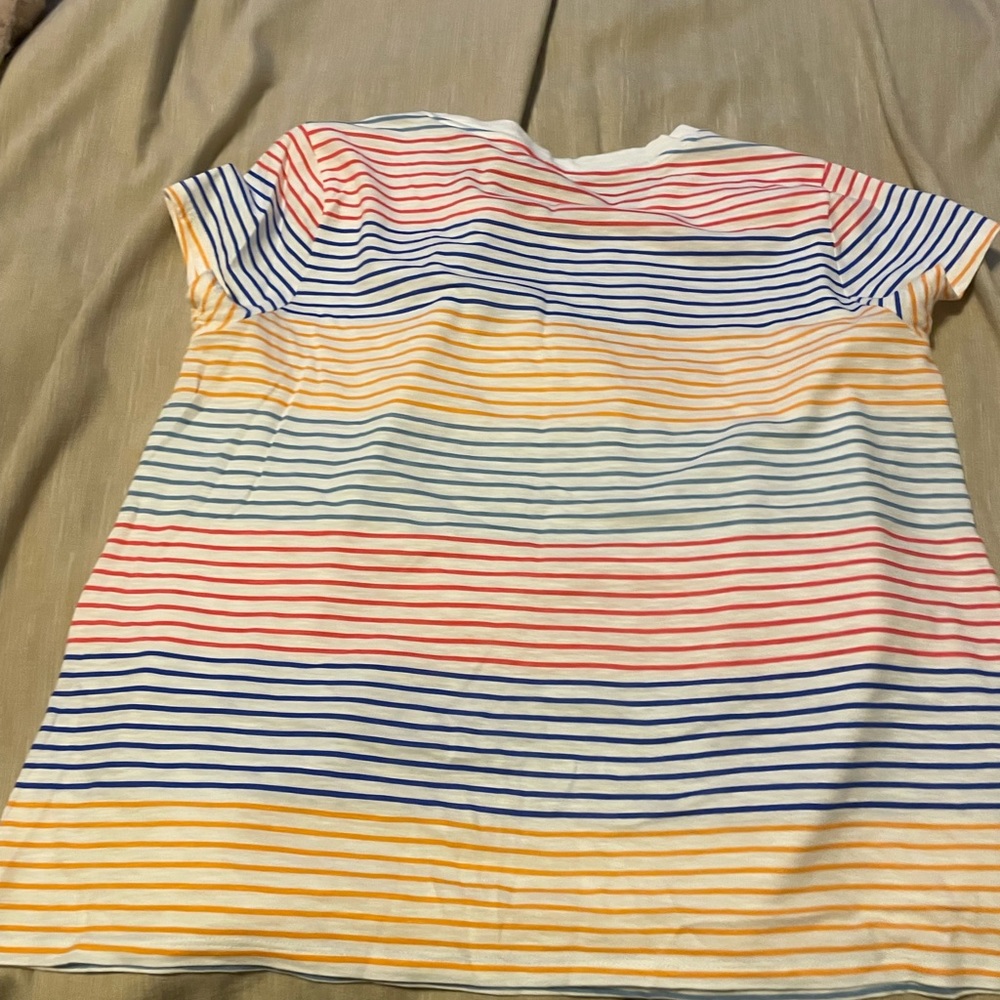 Loft striped shirt.  Size L - Picture 2 of 3